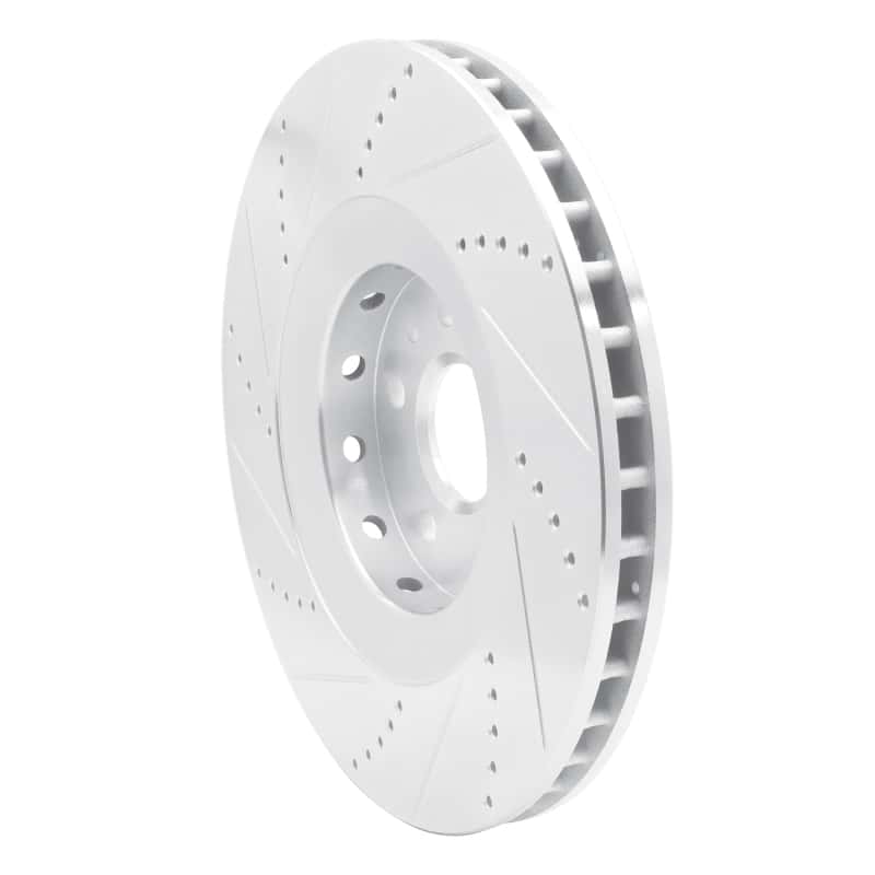 R1 Concepts — R1 2009-2015 Cadillac CTS Front Right Drilled & Slotted Silver Brake Rotor
R1 Brake Rotor Drill - view 4