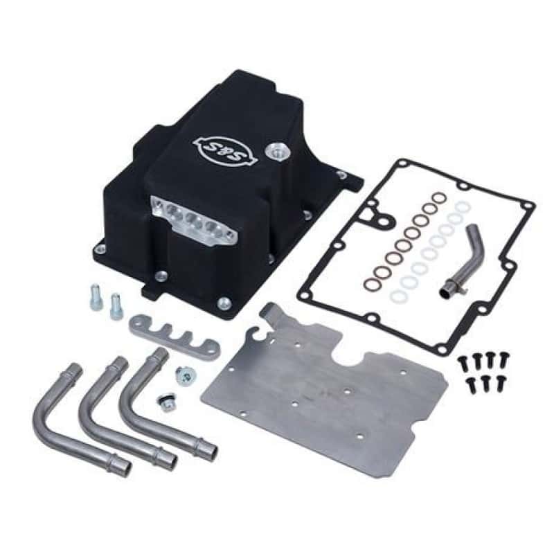 S&S Cycle — S&S Cycle 2006 Dyna Models Oil Supply Line Installation Kit - Wrinkle Black - view 1