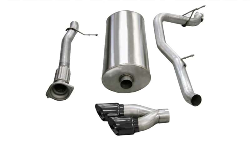 CORSA Performance — Corsa 2007-2010 Cadillac Escalade 6.2L V8 3in Cat-Back Single Side w Twin 4in Black Pro-Series Tips
Exhaust - view 3