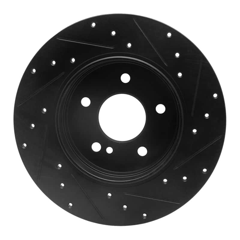 R1 Concepts — R1 98-03 Mercedes-Benz E320 Rear Left Drilled & Slotted Black Brake Rotor
R1 Brake Rotor Drill - view 5