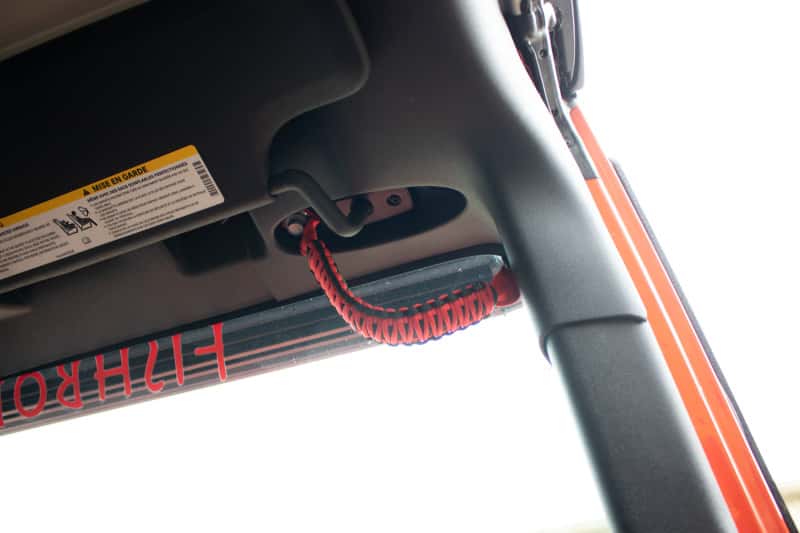 Fishbone Offroad — Fishbone Offroad 07-18 Wrangler JK A Pillar Sound Bar Red Paracord Grab Handles - view 6