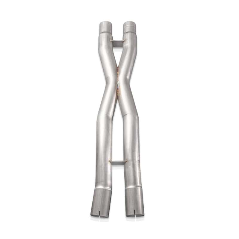 Stainless Works — Stainless Works 18-21 Mustang GT Mid Resonator Delete X-Pipe - view 2