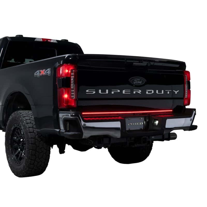 Putco — Putco 2024 Ford SuperDuty F-250 60In Direct Fit Red Blade Kit Tailgate Bars w/ LED Taillamps
Tailgate Light Bar - view 6