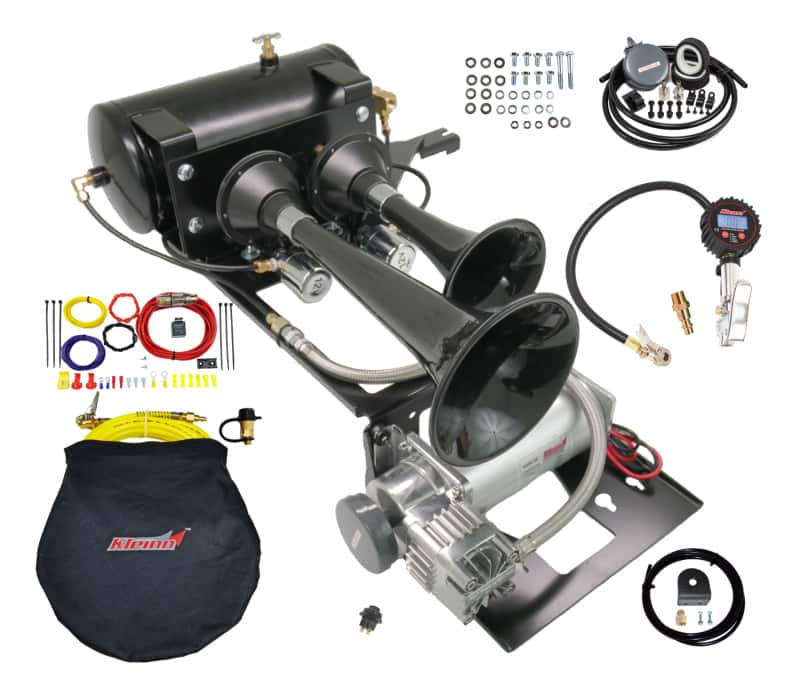 Kleinn Air Horns — Kleinn 97-06 Jeep Wrangler TJ Onboard Air System w/ Model 220 Horns
Air Horn Comprsr Kit - view 1