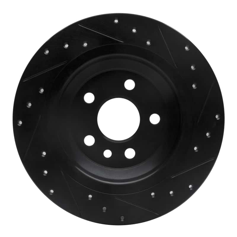 R1 Concepts — R1 07-18 Volvo V60 Cross Country Rear Left Drilled & Slotted Black Brake Rotor
R1 Brake Rotor Drill - view 5