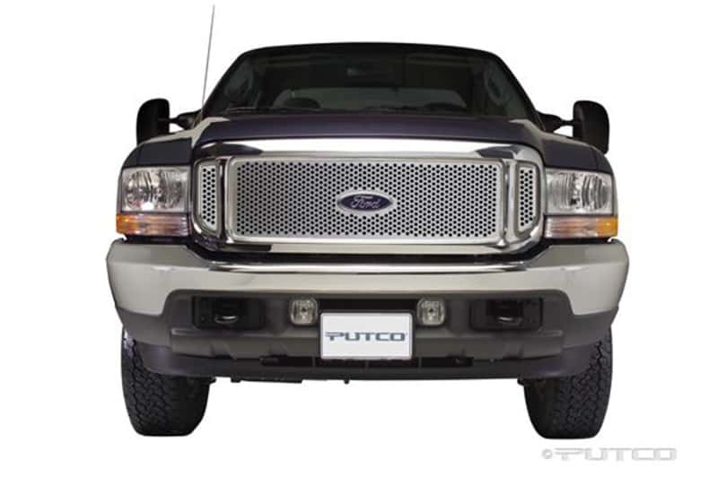 Putco — Putco 99-04 Ford SuperDuty w/ Logo CutOut (Does not Include Side Vents) Punch SS Grilles
Grille Insert - view 1