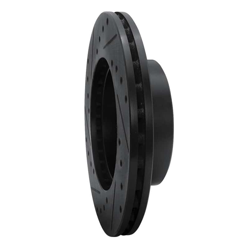 R1 Concepts — R1 83-89 Chrysler Conquest Front Right Drilled & Slotted Black Brake Rotor
R1 Brake Rotor Drill - view 4