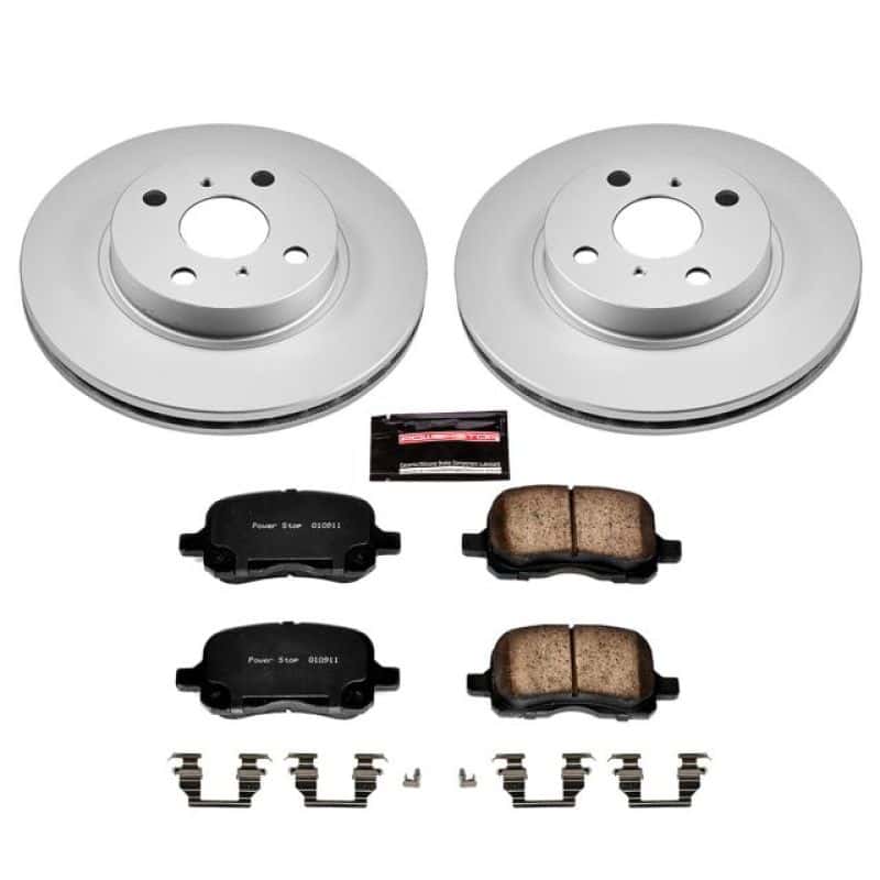 PowerStop — Power Stop 98-02 Chevrolet Prizm Front Z17 Evolution Geomet Coated Brake Kit - view 1