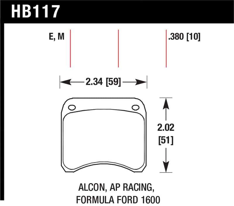 Hawk Performance — Hawk AP Racing CP3696 Blue 9012 Race Brake Pads
Disc Brake Pad - view 1
