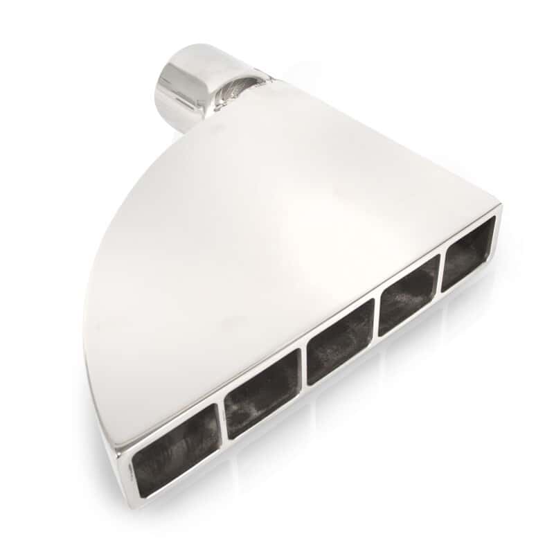 Stainless Works — Stainless Works Boxxter Exhaust Tips 2in ID Inlet 1.5in x 8.5in Inline Outlet - view 2
