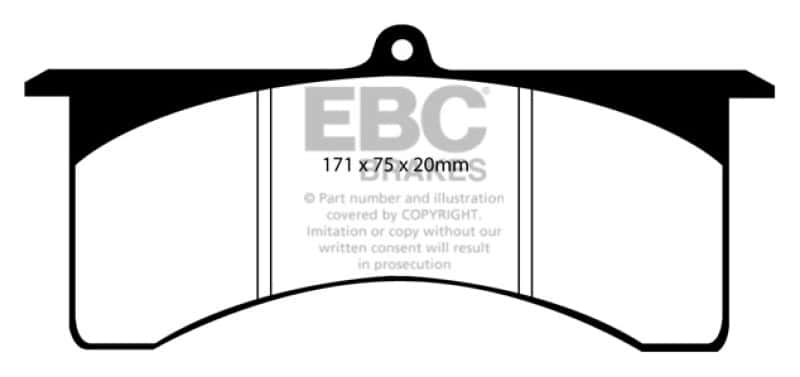 EBC — EBC Brakes Bluestuff Street and Track Day Brake Pads
Disc Brake Pad - view 8