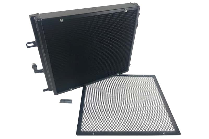 CSF — CSF BMW B58/B48 Front Mount Triple-Pass Heat Exchanger w/Rock Guard - Black
CSF Heat Exchanger
8131B
 - view 4