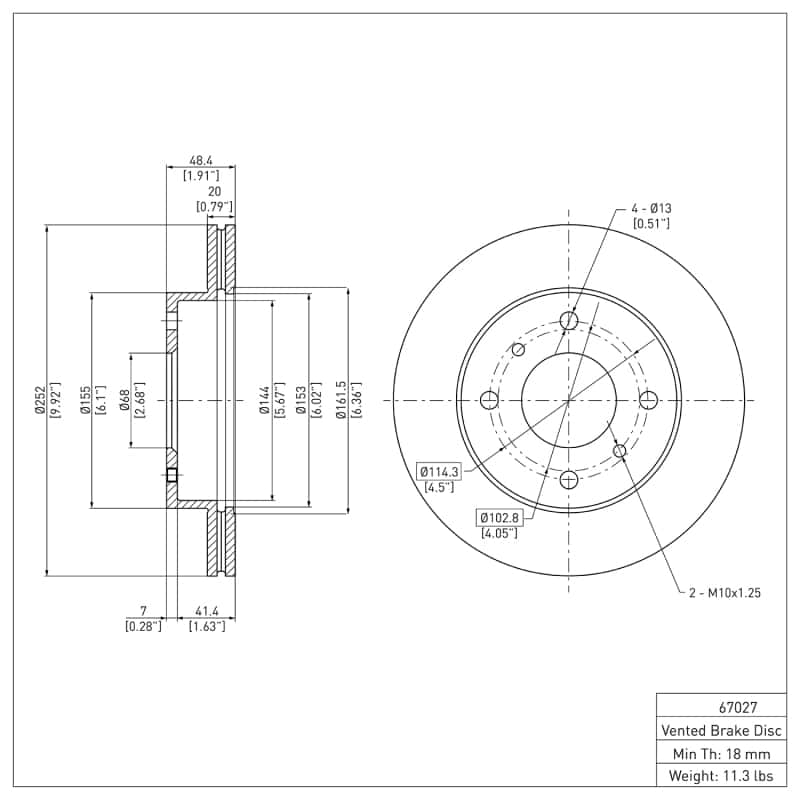 DFC — DFC 89-96 Nissan 240SX Front Brake Rotor
DFC Brake Rotor - view 6