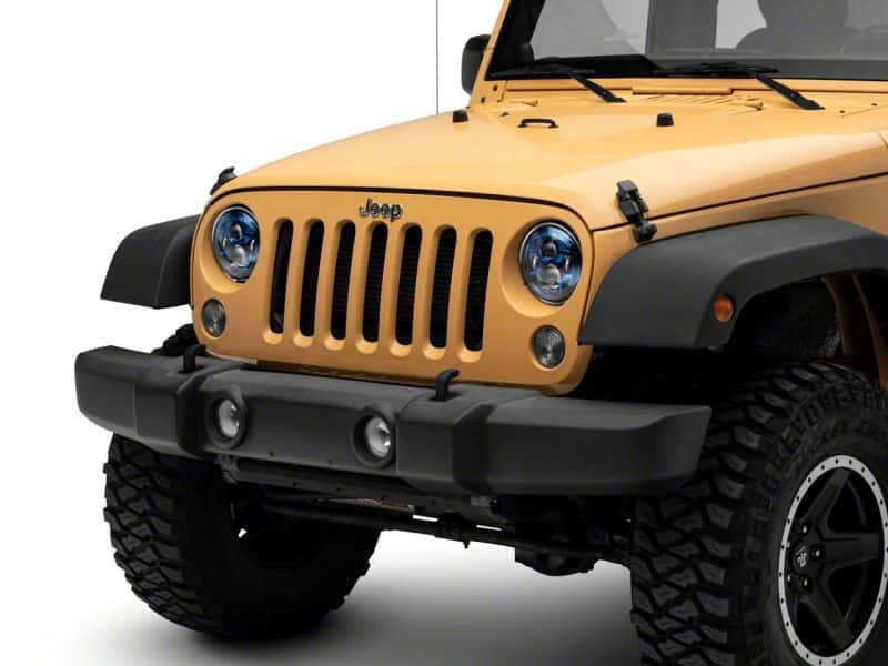 Raxiom — Raxiom 07-18 Jeep Wrangler JK 7-In LED Headlights- BlueHousing- Clear Lens
Headlights - view 11