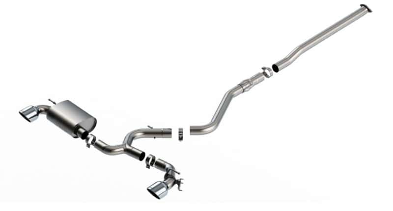 Borla — Borla 22-23 Hyundai Kona N 2.0L 4 CYL. Turbo AT/MT ATAK Catback Exhaust Bright Chrome
Cat-Back System - view 2