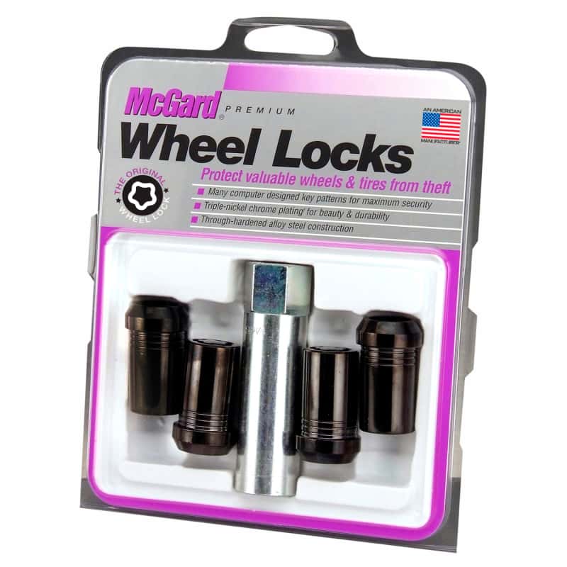 McGard — McGard Wheel Lock Nut Set - 4pk. (Tuner / Cone Seat) M14X1.5 / 1in. Hex / 1.935in. Length - Black - view 6