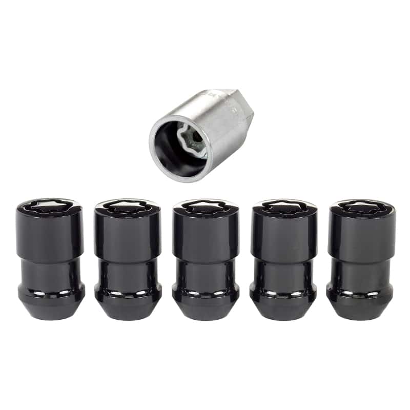 McGard — McGard Wheel Lock Nut Set - 5pk. (Cone Seat) M12X1.5 / 3/4 Hex / 1.46in. Length - Black - view 1