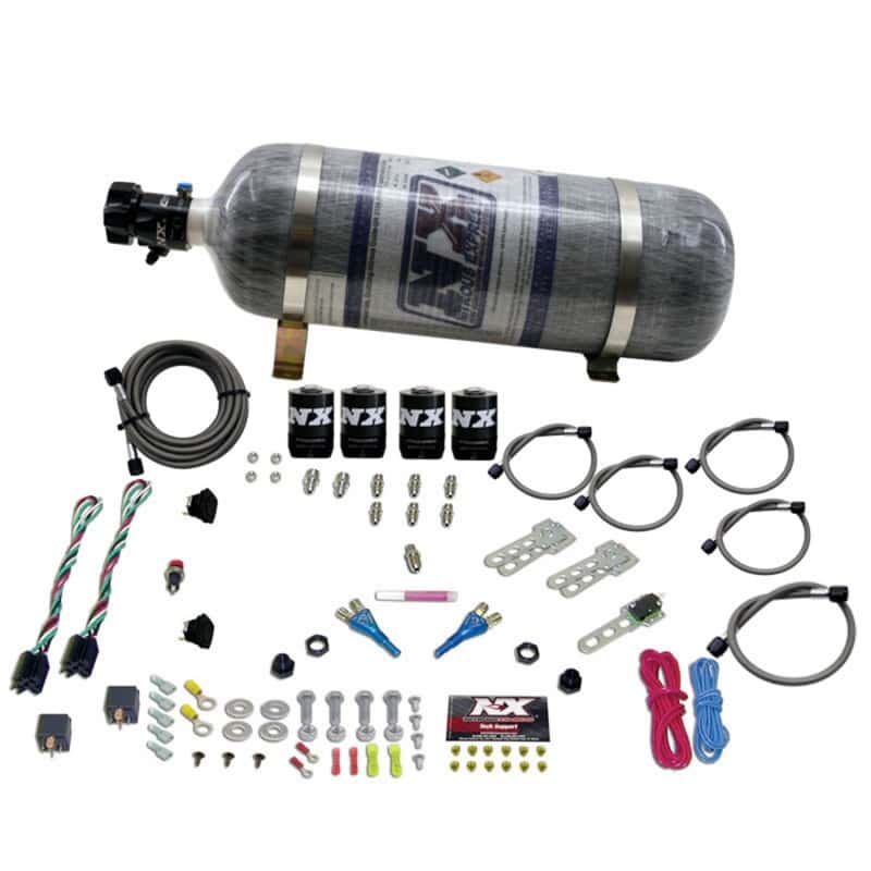 Nitrous Express — Nitrous Express Ford EFI Dual Stage Nitrous Kit (50-150HP x 2) w/Composite Bottle
Injection System Kit
N2OSys - view 1