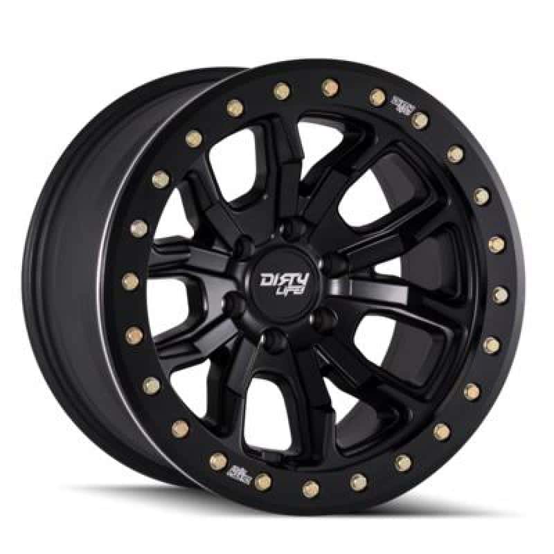 Dirty Life — Dirty Life 9303 DT-1 17x9 / 5x127 BP / -12mm Offset / 78.1mm Hub Matte Black Wheel - Beadlock
DIRTY LIFE 9303 - view 3