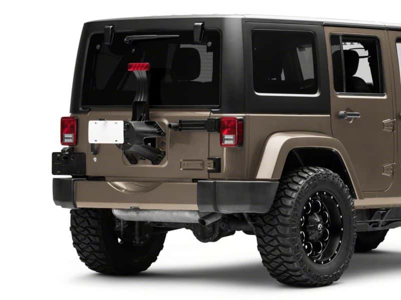 Raxiom — Raxiom 07-18 Jeep Wrangler JK Axial Series License Plate Bracket w/ LED Brake Light
Mount - view 8