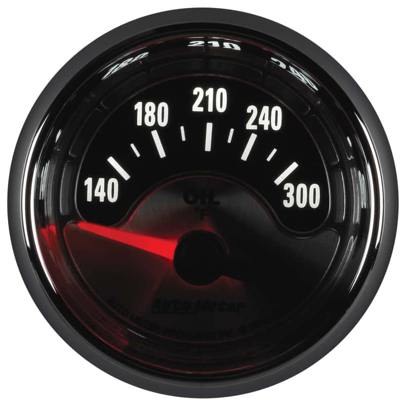 AutoMeter — Autometer American Muscle 2-1/16in Short Sweep Electric 140-300 Deg F Oil Temp Gauge
GA 2" OILT ELEC AM - view 10