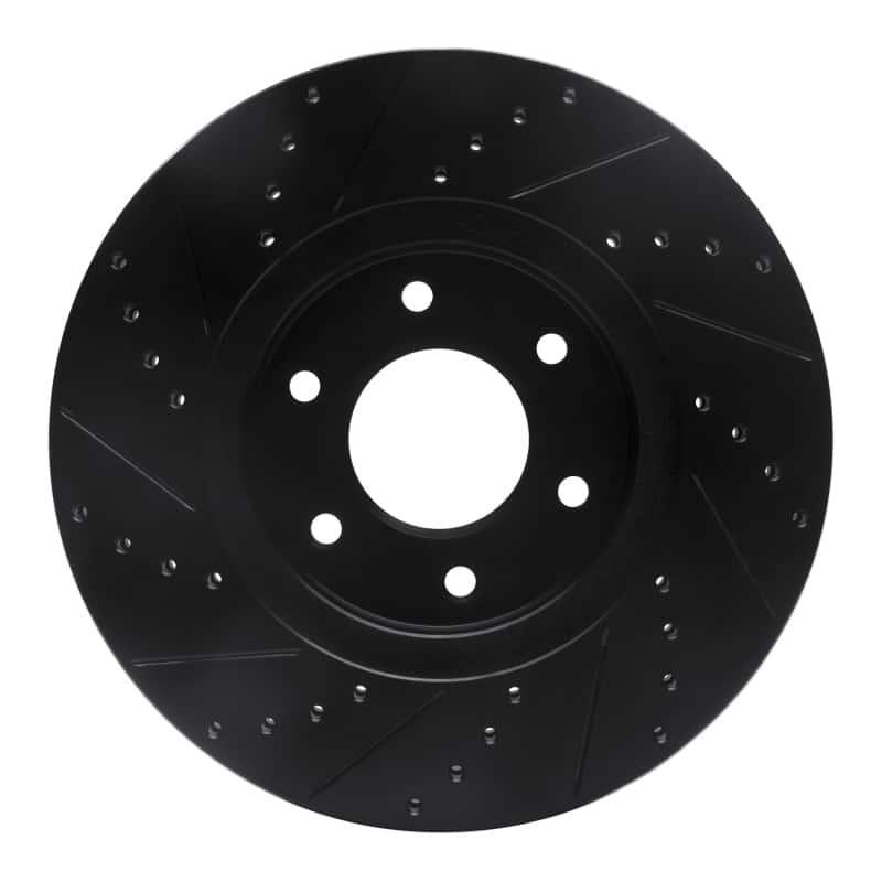 R1 Concepts — R1 06-09 Chevrolet Trailblazer Front Right Drilled & Slotted Black Brake Rotor
R1 Brake Rotor Drill - view 5