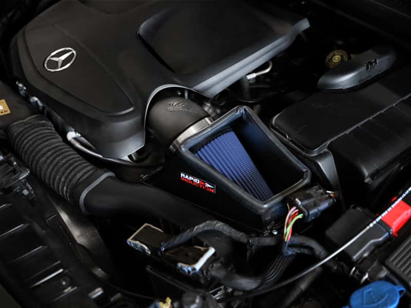 aFe — aFe Rapid Induction Pro 5R Cold Air Intake System 14-19 Mercedes-Benz CLA250 L4-2.0L (t)
Cold Air Intake - view 8