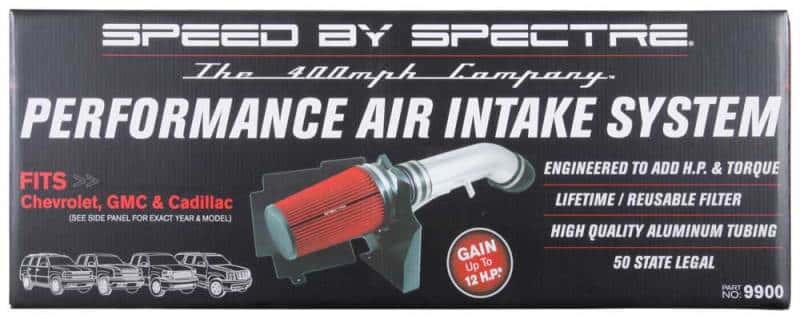 Spectre — Spectre 99-07 GM Truck V8-4.8/5.3/6.0L F/I Air Intake Kit - Clear Anodized w/Red Filter
Spectre Air Intake K
Air Intake System - view 6