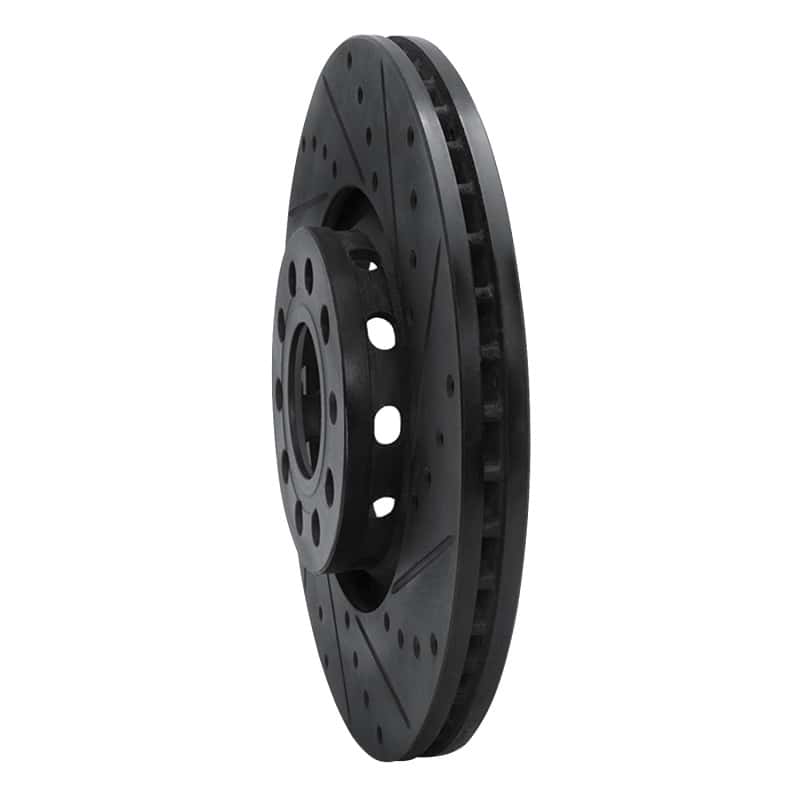 R1 Concepts — R1 97-06 Audi A4 Quattro Front Right Drilled & Slotted Black Brake Rotor
R1 Brake Rotor Drill - view 2