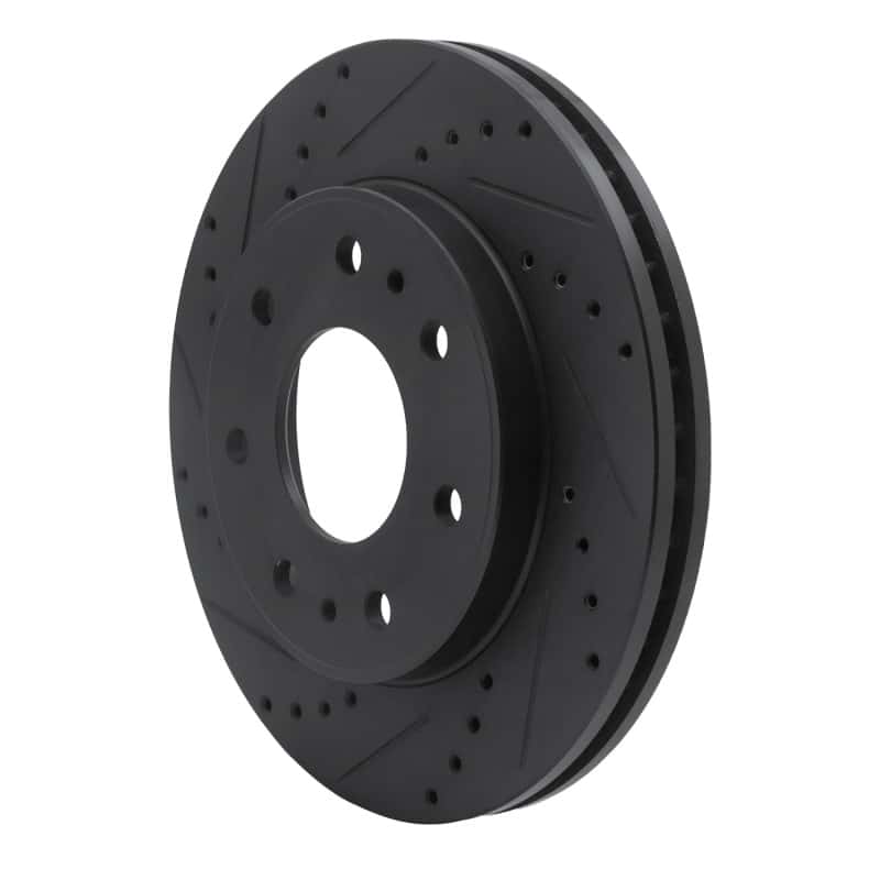 R1 Concepts — R1 09-09 Ford F-150 RWD Front Left Drilled & Slotted Black Brake Rotor
R1 Brake Rotor Drill - view 2