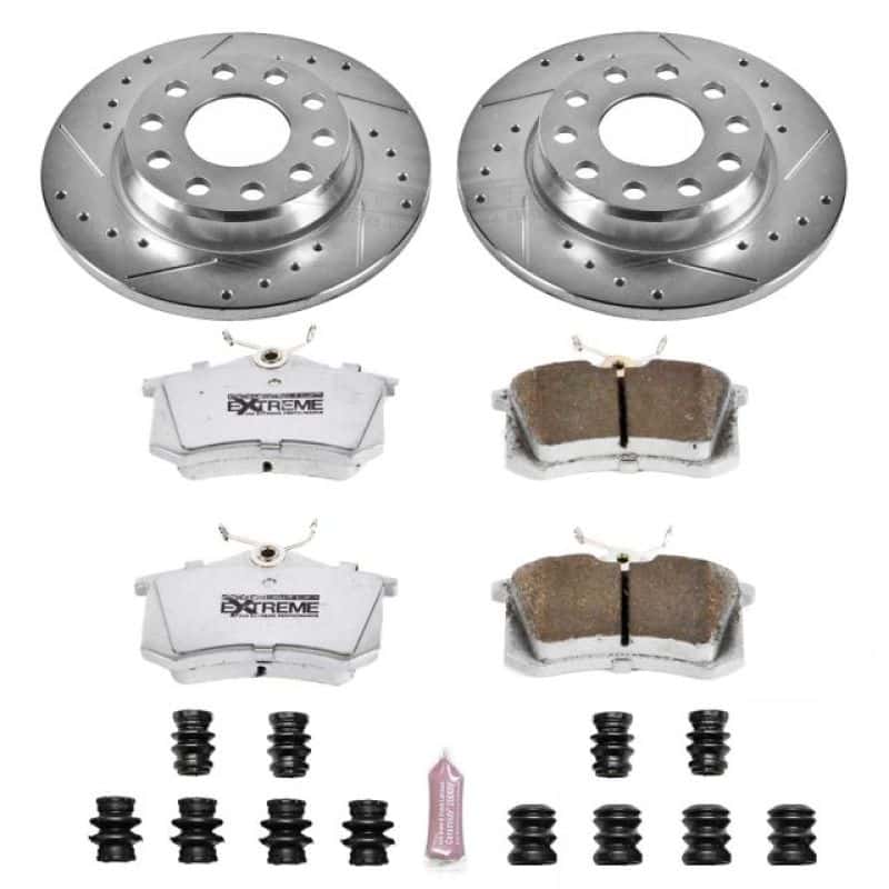 PowerStop — Power Stop 02-05 Audi A4 Rear Z26 Street Warrior Brake Kit - view 1