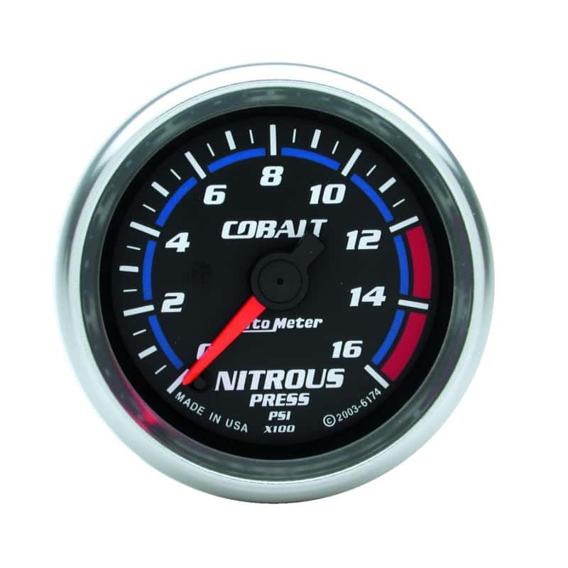 AutoMeter — Autometer 2-1/6in Cobalt Nitrous Pressure Gauge 0-1600PSI Digital Steppe Motor
GA 2" N2O STEPPER CB - view 1