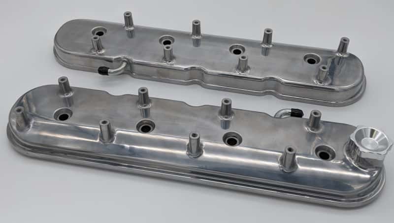 Granatelli Motor Sports — Granatelli 96-22 GM LS Standard Height Valve Cover w/Angled Coil Mount - Polished (Pair)
Engine Valve Cover - view 3