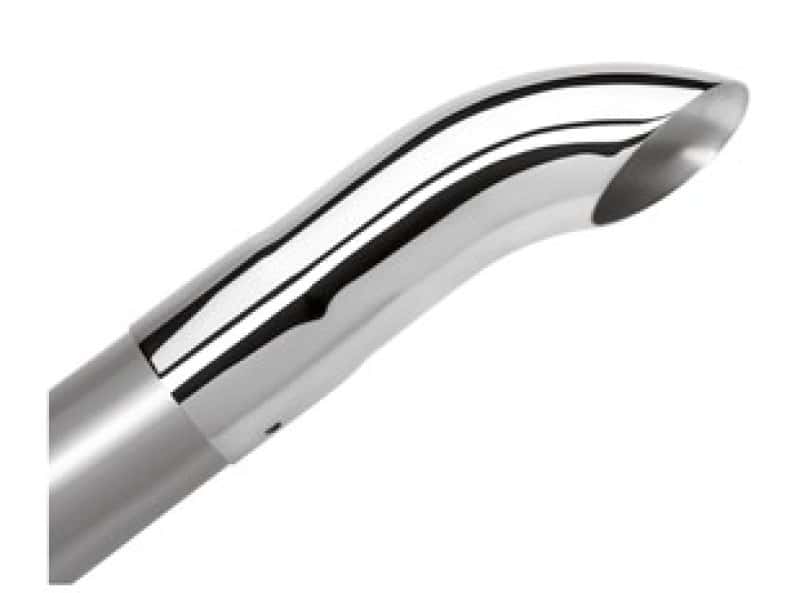 Borla — Borla Universal Polished Tip Single Round Turndown/Turnout (inlet 2 1/4in. Outlet 2 1/4in)
Tip - Turn Down/Out
ExhstTailPipeTip - view 1