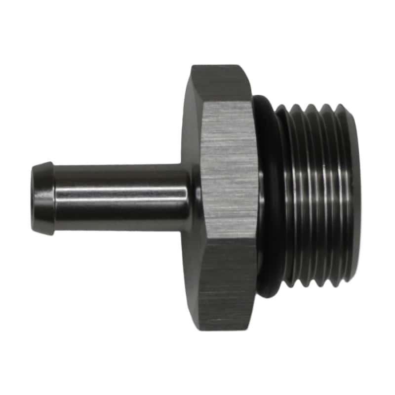 DeatschWerks — DeatschWerks 10AN ORB Male to 5/16in Male Barb Fitting - Anodized DW Titanium
Lines & Fittings - view 1