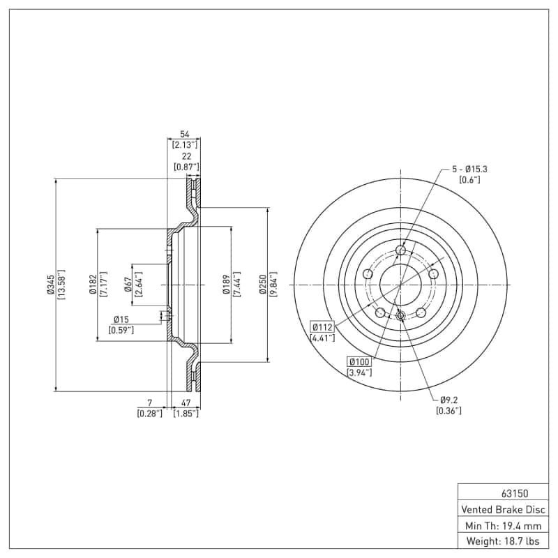 DFC — DFC 13-19 Mercedes-Benz GL350 Rear GeoSPEC Coated Rotor
DFC Brake Rotor - view 2