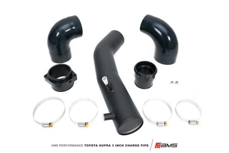 AMS — AMS Performance 2020+ Toyota Supra A90 Aluminum 3in Charge Pipe Kit
Supra Charge Pipe - view 1