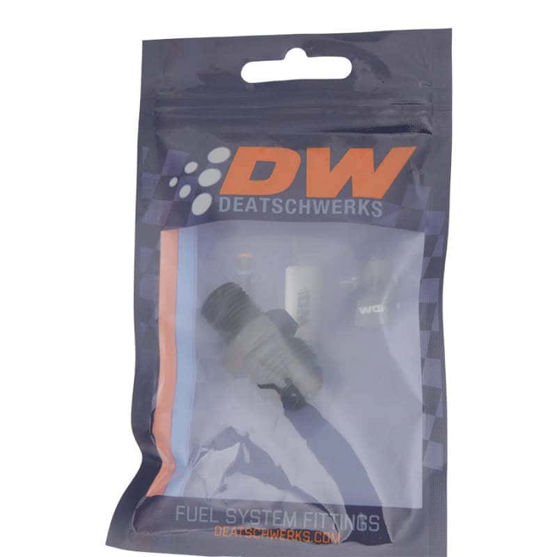 DeatschWerks — DeatschWerks 8AN Male Flare to 1/4in Male NPT Adapter - Anodized Matte Black
Lines & Fittings - view 2