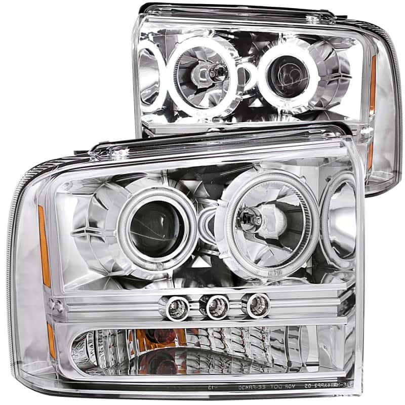 ANZO — ANZO 2005-2007 Ford Excursion Projector Headlights w/ Halo Chrome w/ LED Strip (CCFL) 1pc
Head Light Set
HdLtSet - view 1