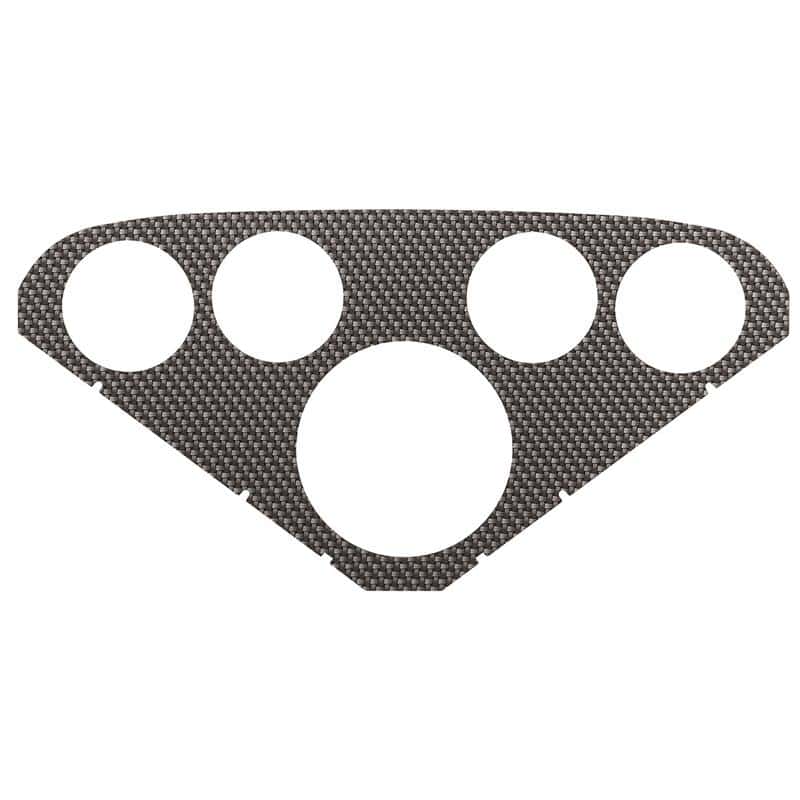 AutoMeter — AutoMeter Faceplate For PN 2208 Optional Silver Carbon Look
Fascia (2208) S Crbn - view 2