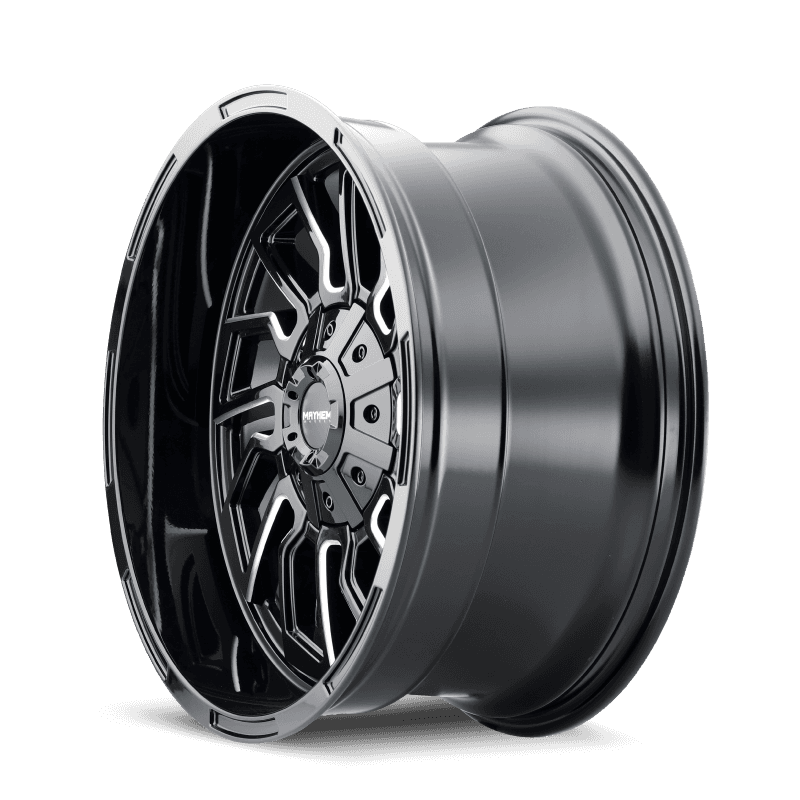 Mayhem — Mayhem 8111 Flywheel 20x9 / 5x127 BP / 0mm Offset / 87.1mm Hub Black w/ Milled Spokes Wheel - view 2