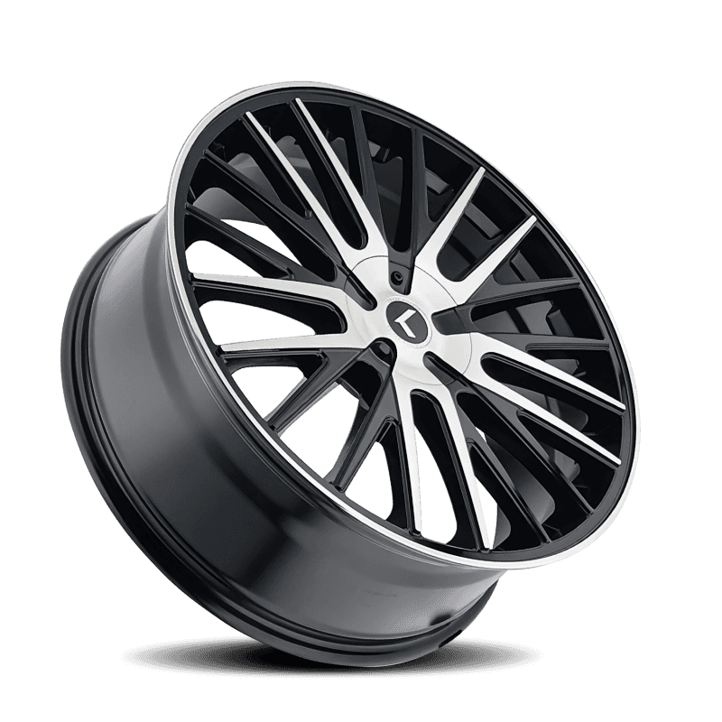 Kraze Wheels — Kraze KR185 Double Down 22x8.5 / 5x112/114.3 BP / 38mm Offset / 73mm Hub Gloss Black Machined Wheel
KRAZE KR185 - view 2