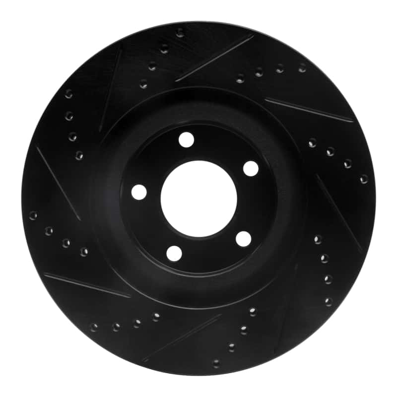 R1 Concepts — R1 07-15 Ford Edge Front Right Drilled & Slotted Black Brake Rotor
R1 Brake Rotor Drill - view 5