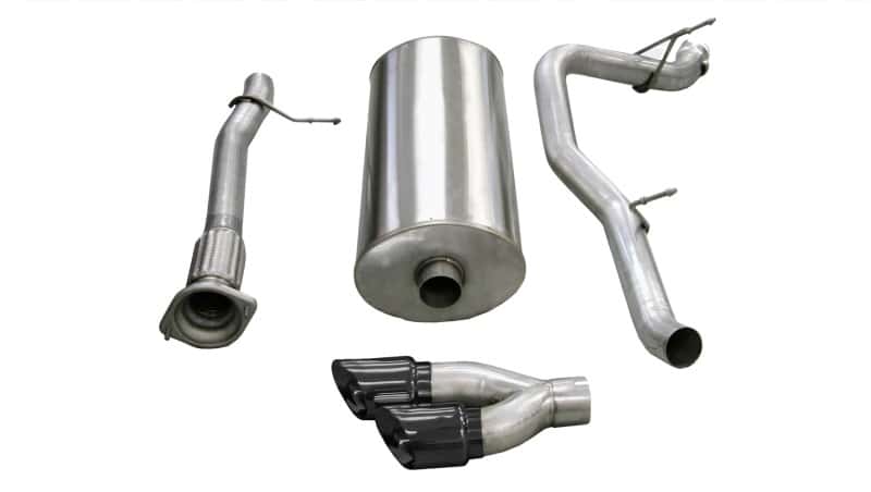 CORSA Performance — Corsa 2007-2010 Cadillac Escalade 6.2L V8 3in Cat-Back Single Side w Twin 4in Black Pro-Series Tips
Exhaust - view 1