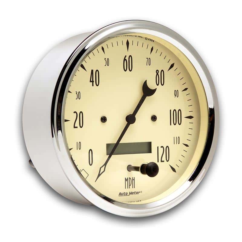 AutoMeter — AutoMeter Gauge Speedometer 5in. 120MPH Elec. Prog. W/ Lcd Odo Antique Beige
GA 5" SPD ELEC AB - view 2
