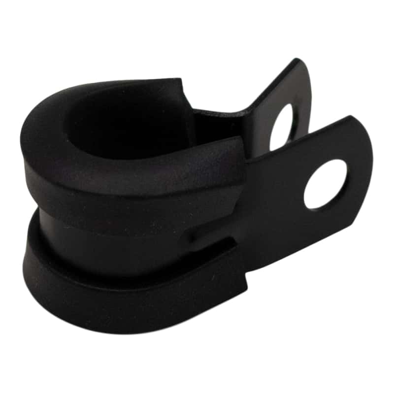DeatschWerks — DeatschWerks Rubber Cushioned P-Clamp for 6AN Hose - 9.5mm Clamp Id - Anodized Matte Black
Lines & Fittings - view 1