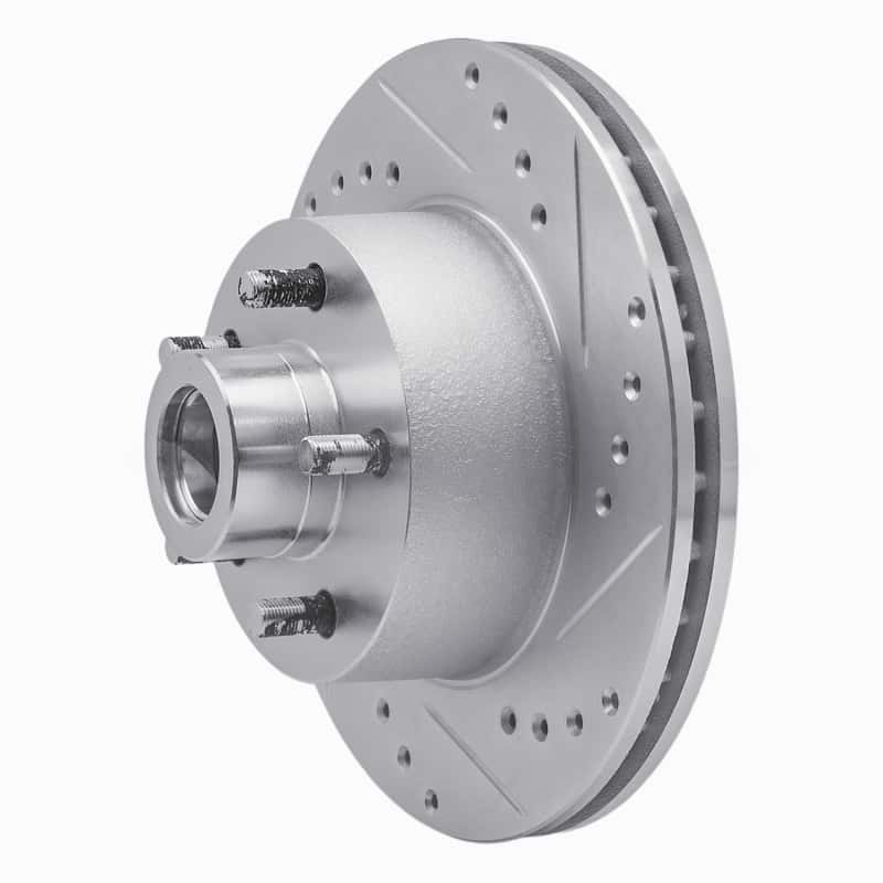 R1 Concepts — R1 1973-1989 Chrysler CORDOBA Front Right Drilled & Slotted Silver Brake Rotor
R1 Brake Rotor Drill - view 2