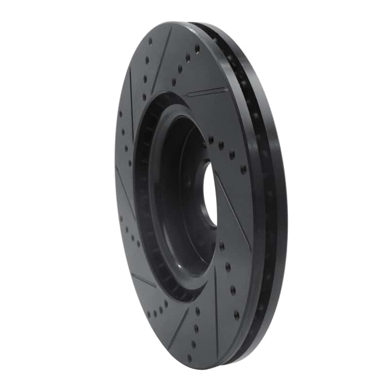 R1 Concepts — R1 15-19 Jaguar E-Pace Front Right Drilled & Slotted Black Brake Rotor
R1 Brake Rotor Drill - view 4