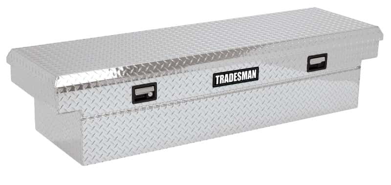 Tradesman — Tradesman Aluminum Single Lid Cross Bed Truck Tool Box (71in.) - Brite - view 1