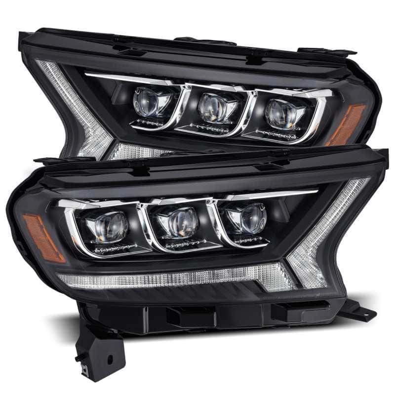 AlphaRex — AlphaRex 19-21 Ford Ranger NOVA LED Proj Headlights Plank Style Black w/Activ Light/Seq Signal/DRL
Projector Headlights - view 2